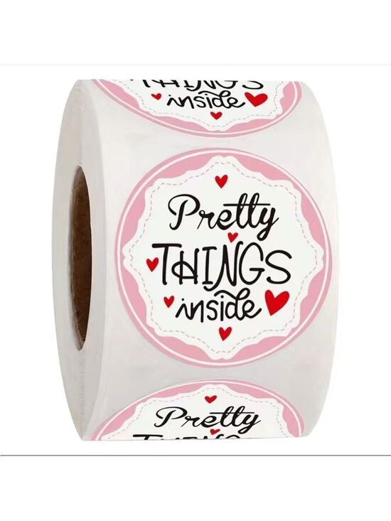 Other - 500 Roll Pretty Things Inside 1” Round Stickers PRICE IS FIRM